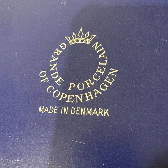 1977 Vintage Grand Copenhagen Plate In Original Box Denmark Woman In Fishmarket - Picture 5 of 7